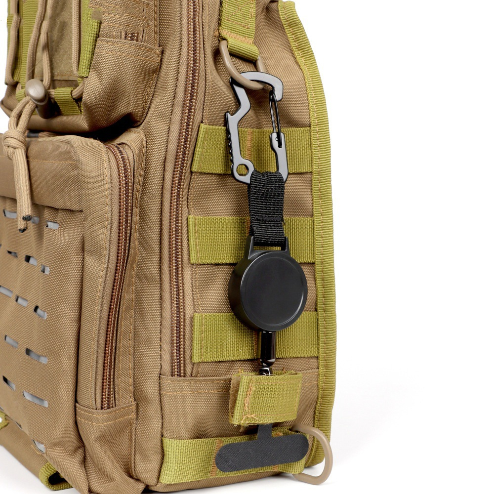 Personalized Retractable Anti-Theft Phone Grip with Detachable Security Strap