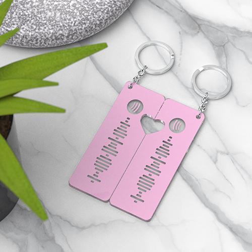 Custom Spotify Code KeyChain Heart KeyChain
