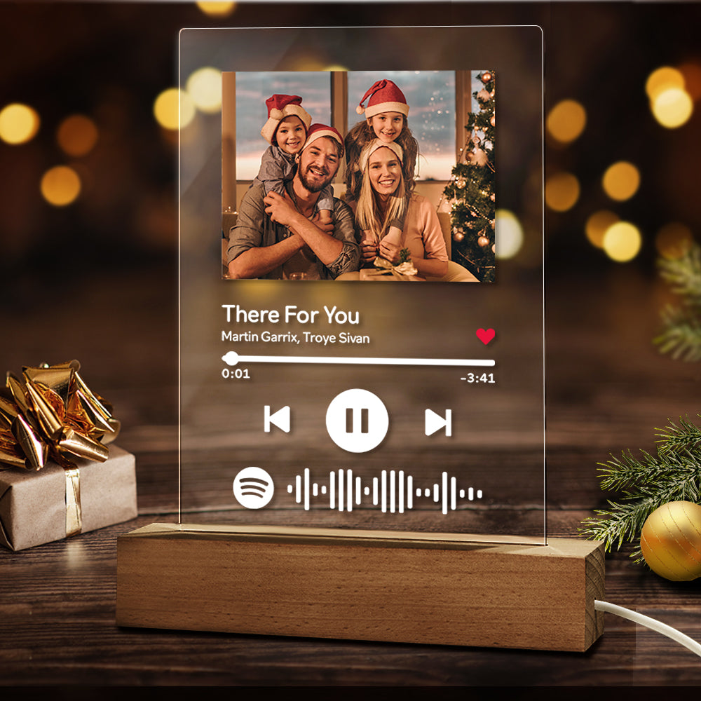 Custom Song Poster Scannable Spotify Code Acrylic Music Plaque Lamp Valentine's Day