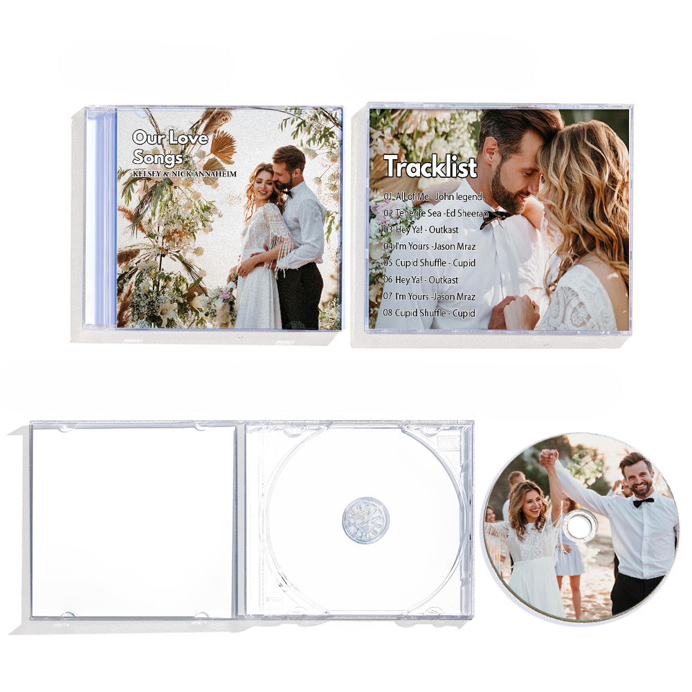 Custom CD & Jewel Case 5/10/16 Songs Custom CD Mixtape | Personalized Custom CD Album, Valentines, Anniversary Wedding Gift