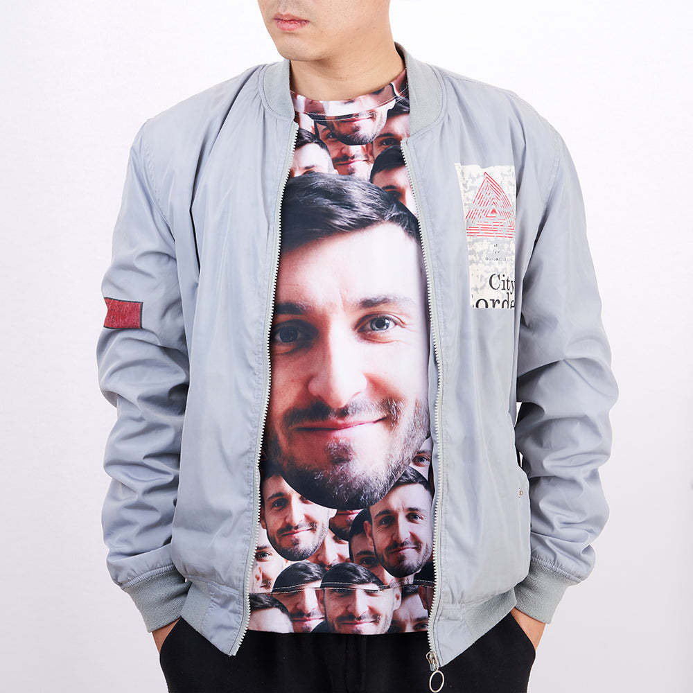 Christmas Gift Custom Face Sweatshirt Casual Printed Photo Crewneck Shirt - 