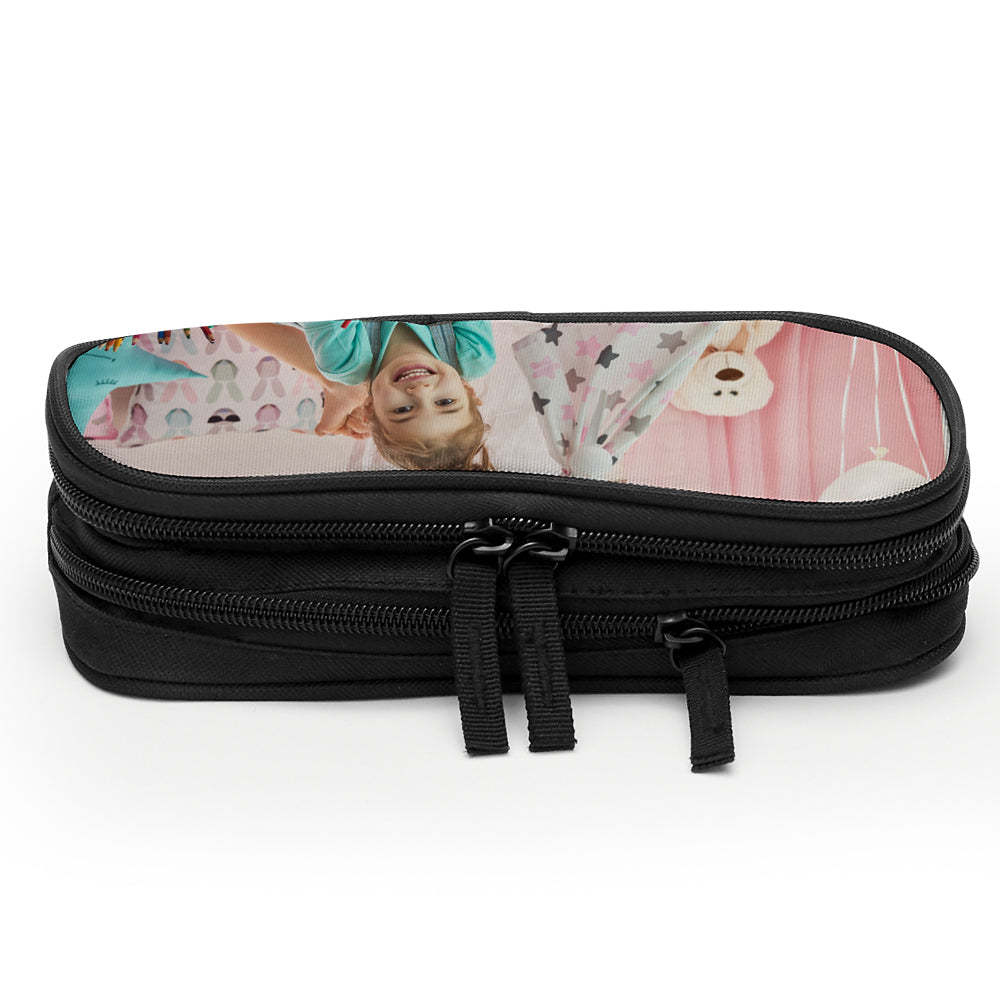 Back To School Custom Photo Pencil Case For Boys And Girls -