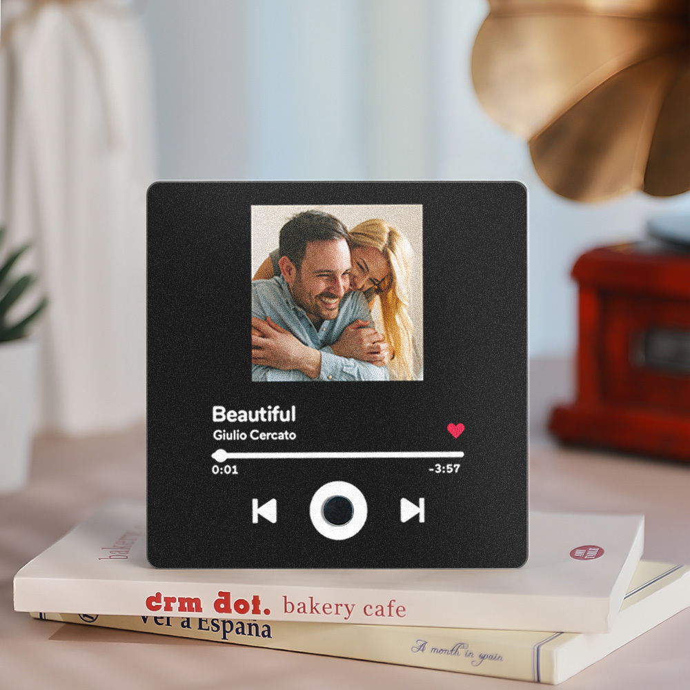 Customized Album Fridge Magnet Personalized Music Fridge Magnet Can Play Songs Family Gifts