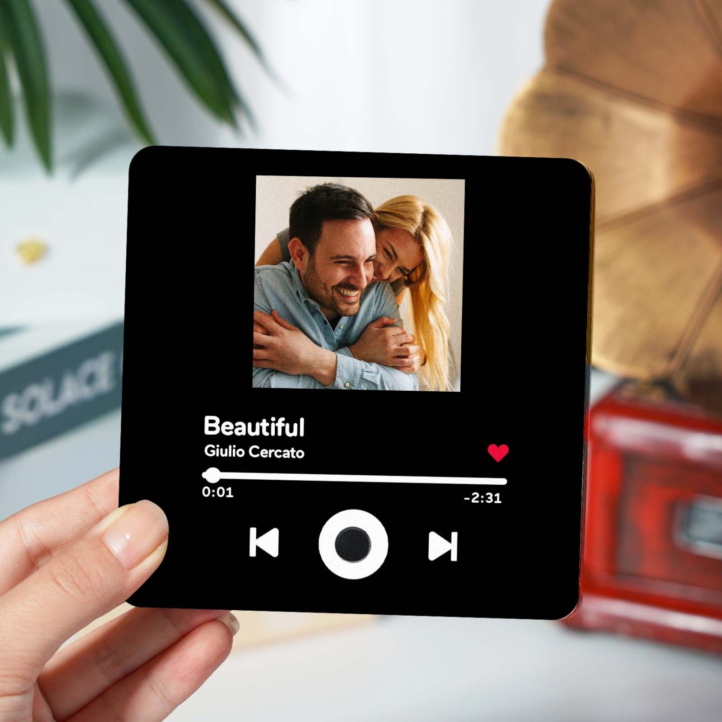 Customized Spotify Album Fridge Magnet Personalized Music Fridge Magnet Can Play Songs and Adjust Volume