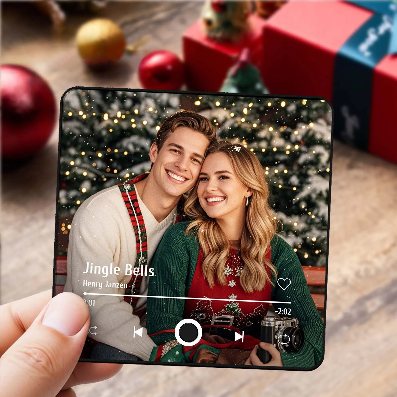 Personalized Spotify Album Music Fridge Magnet Christmas Gifts Custom Music Magnets Can Play Songs