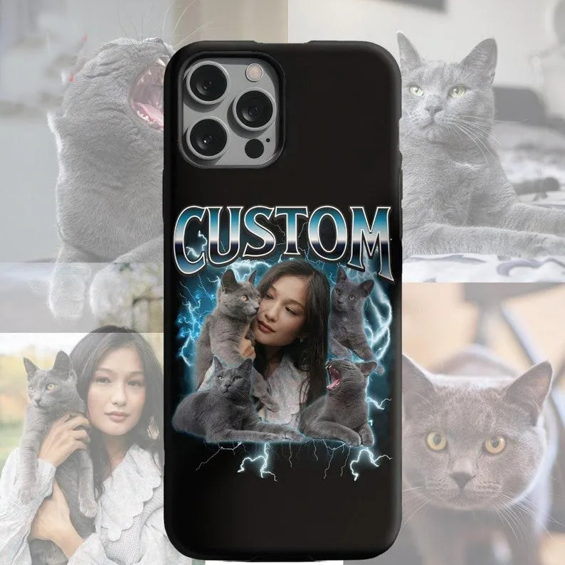 Custom Pet Phone Case, Custom Pet Bootleg Phone Case, Pet Phone Case, Dog Lover Phone Case, Cat Lover Phone Case, Pet Phone Case, Bootleg - myphotowallet