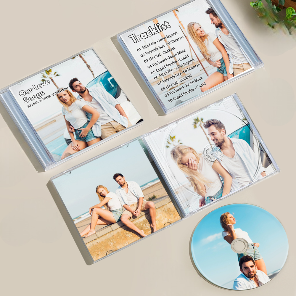Custom CD & Jewel Case 5/10/16 Songs Custom CD Mixtape | Personalized Custom CD Album, Valentines, Anniversary Wedding Gift