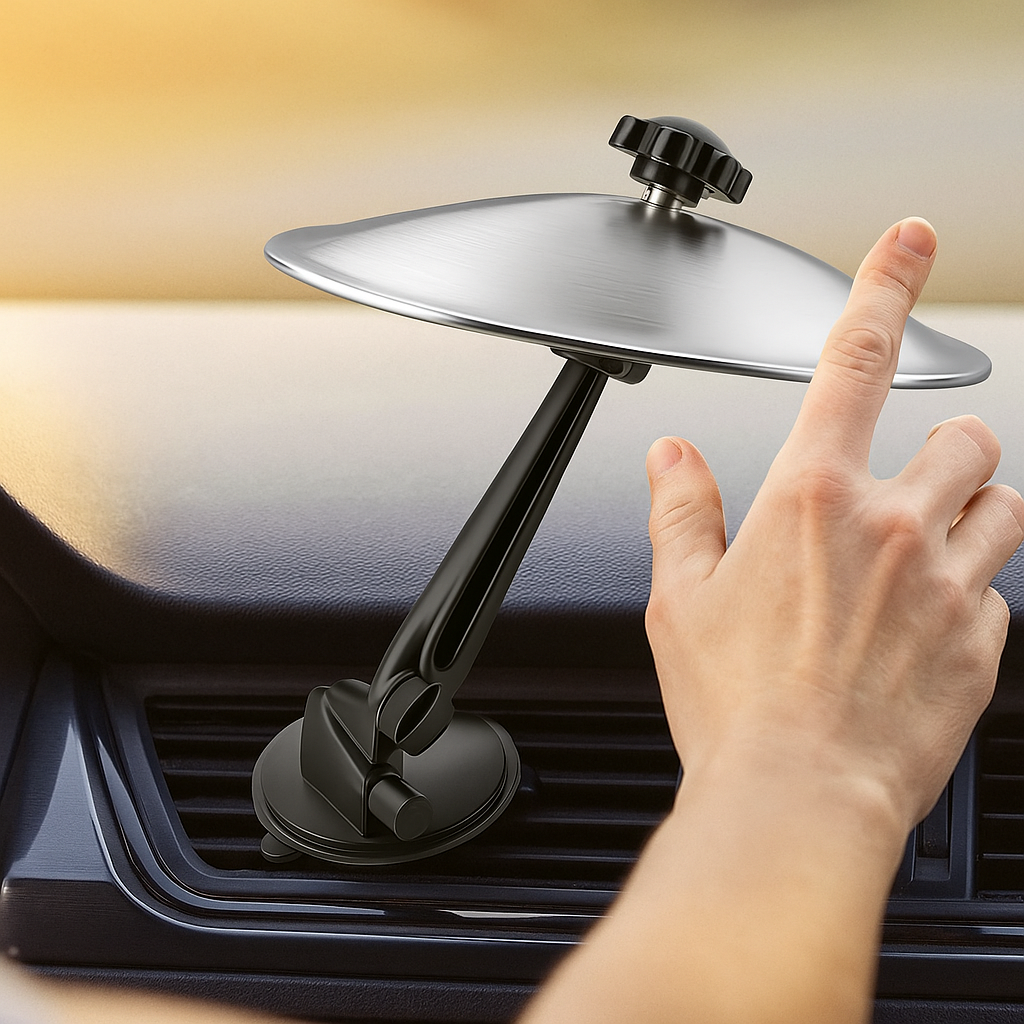 Mini Drum Cymbal Car Air Vent Clip | Funny Crash Cymbal Car Decor for Drummers, Music Lovers & Musicians Gift