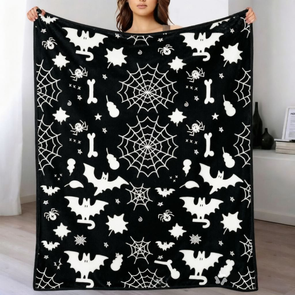 DIY Coloring Blanket with 24 Colors Markers, Color Your Own Blankets, Customizable Washable Diys Colorings Blanket Kits, You Can Color Fuzzy Velvet, Creative Diys Colorings Blankets for Adults