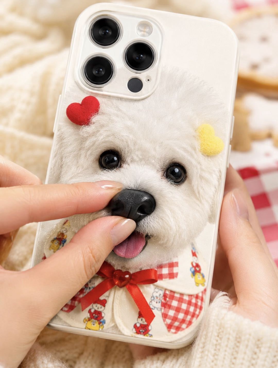 Cute Dog Nose Squishy Phone Case | Soft Kawaii Puppy iPhone Cover