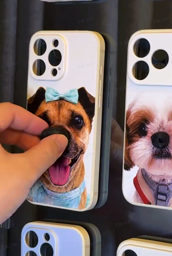 Cute Dog Nose Squishy Phone Case | Soft Kawaii Puppy iPhone Cover