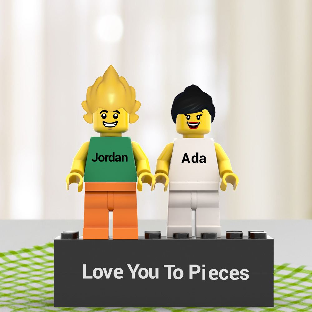 Custom Wedding Minifigs Personalized Couple Minifigs Gift For Anniversary And Newly Married Couple