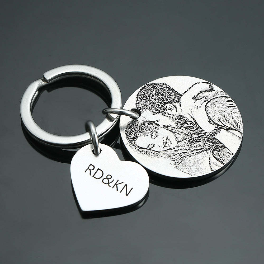Christmas Gifts Custom Photo Engraved Calendar Keychain - Hot Sale