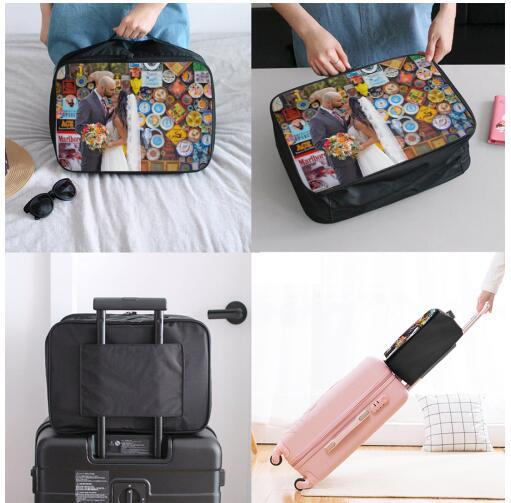 Personalized Travel Storage Bag, Lightweight Large Capacity Portable Luggage Bag - 
