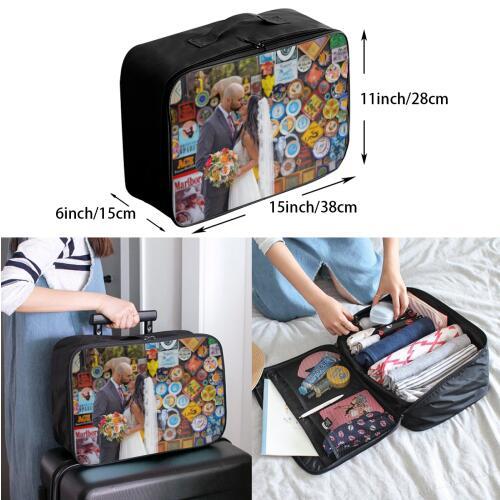 Personalized Travel Storage Bag, Lightweight Large Capacity Portable Luggage Bag - 