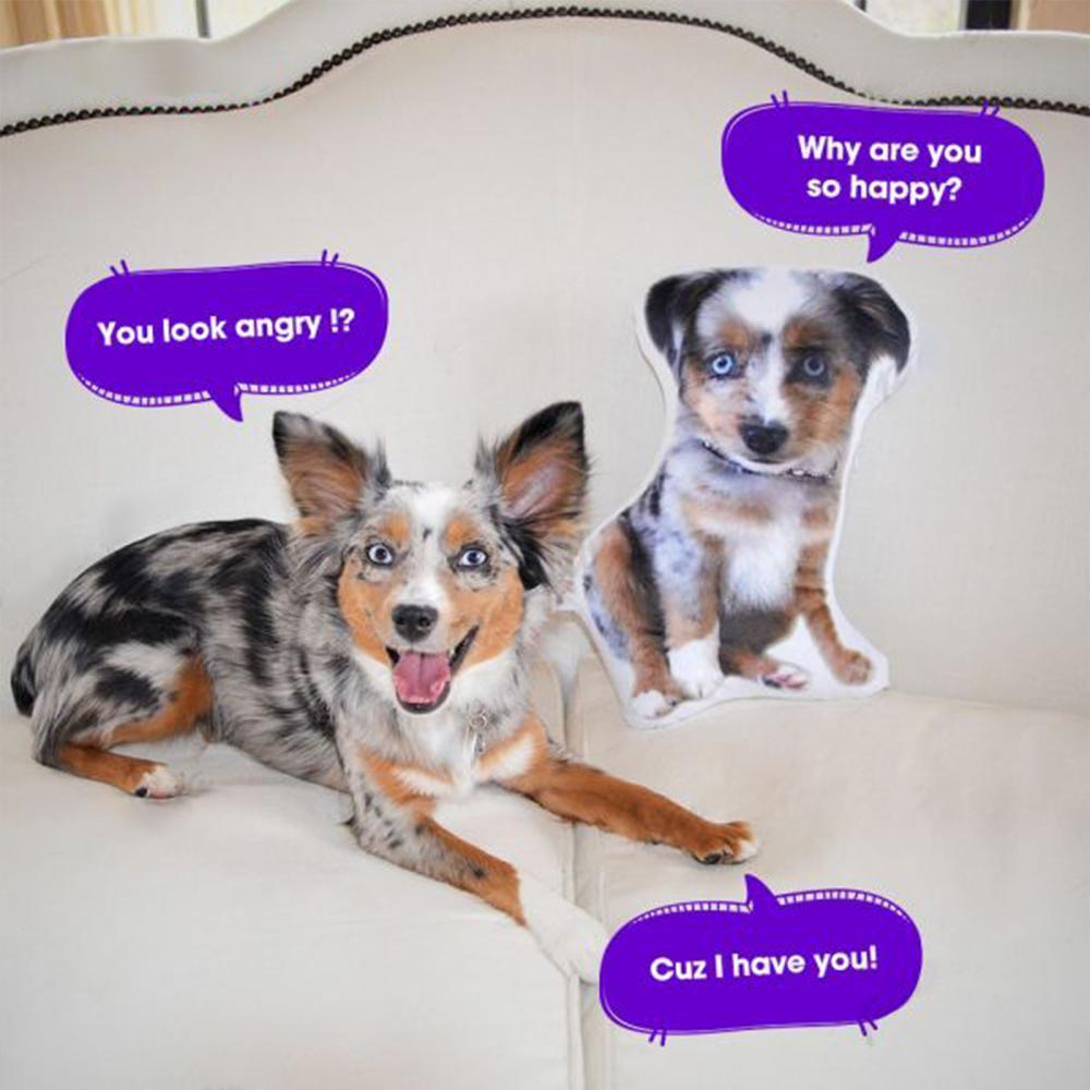 Custom Pet Photo Pillow, Custom Pet Face Pillow, 3D Portrait Pillow - MyFaceTshirt