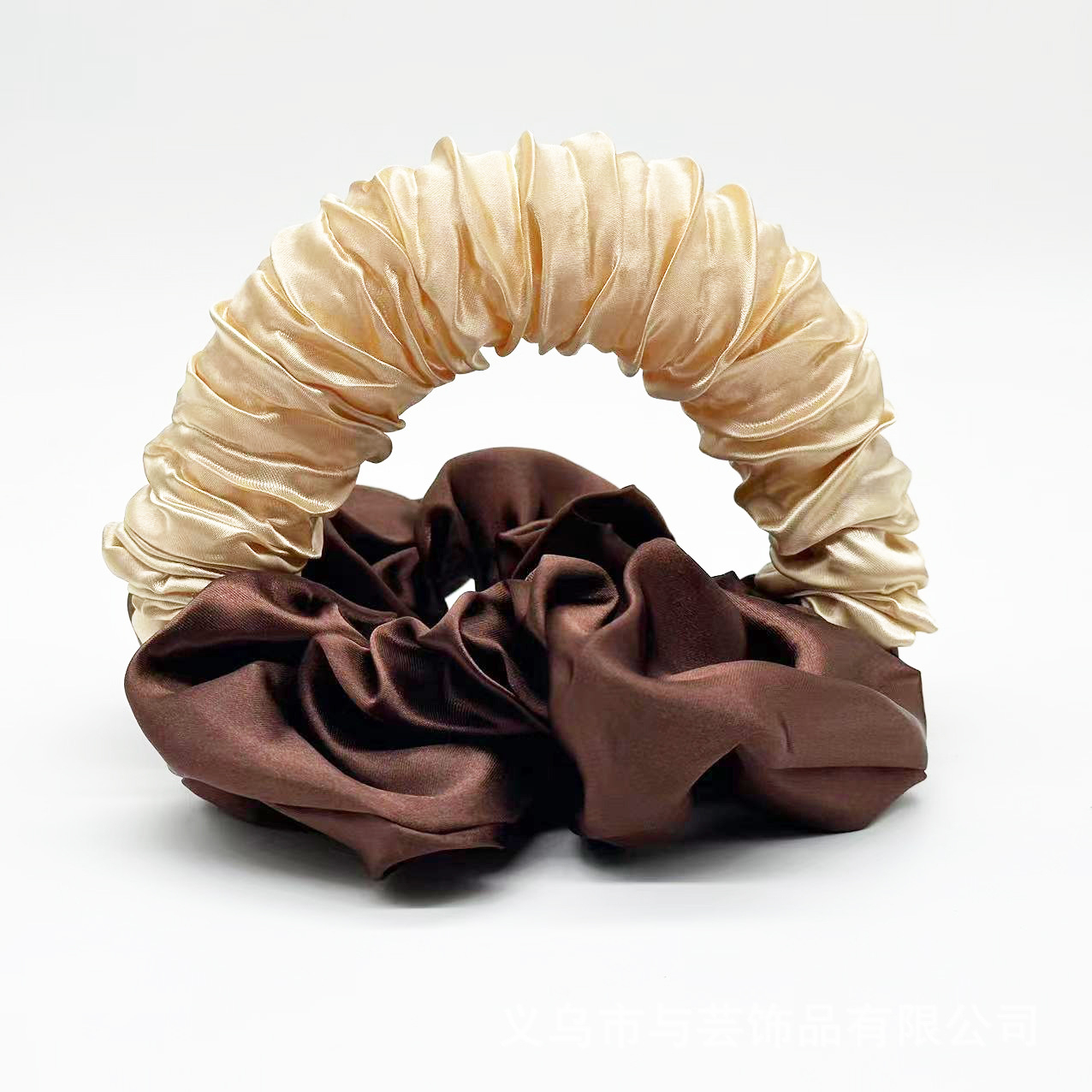 Seamless bun hair curler tie,portable sleeping curling iron, scrunchie