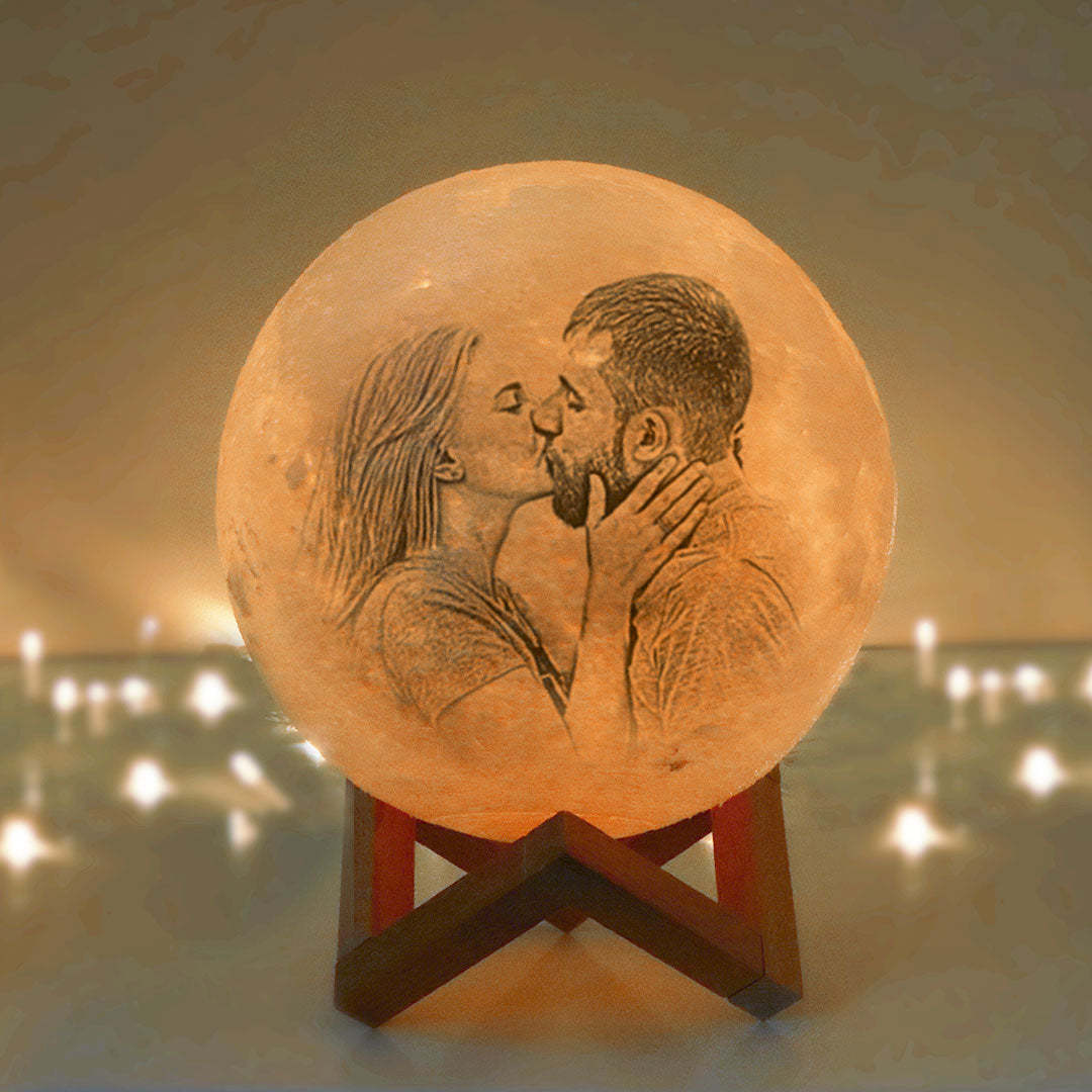 Photo Moon Lamp Personalized Photo Moon Lamp Anniversary Gifts