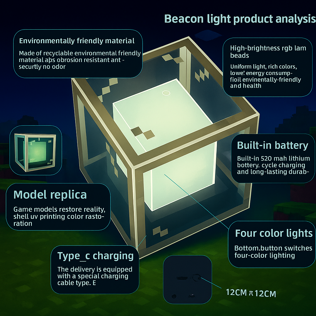 Eternal Beacon Light - 4-Color Night Light for Soothing Ambiance