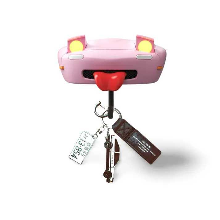 Car pop-up headlight key hook
