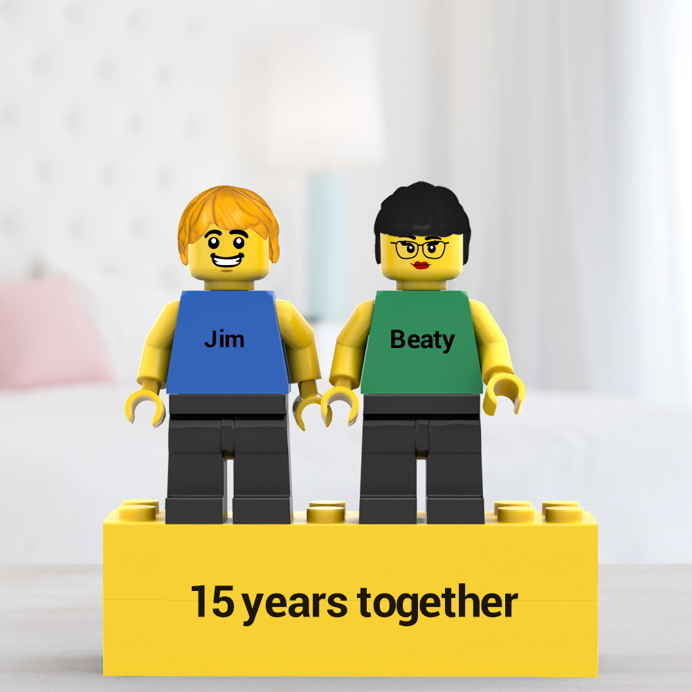 Custom Wedding Minifigs Personalized Couple Minifigs Gift For Anniversary And Newly Married Couple