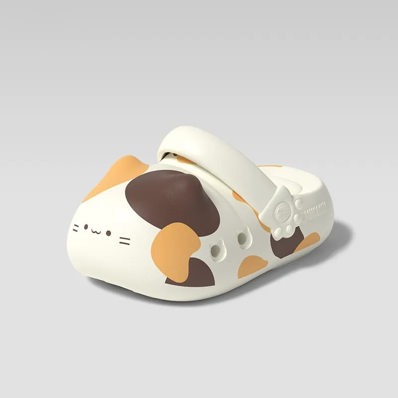 Cute Cat Clogs with Paw Print Aesthetic Summer Garden Shoes Cloud Slides for Cat Lovers
