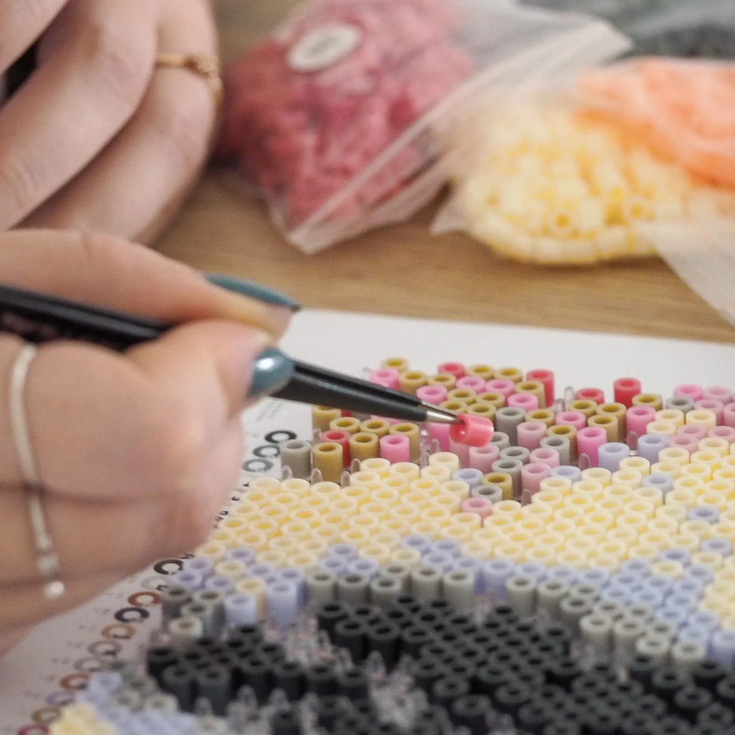 Customized Photo Fuse Beads Personalized Anime Style Photo Fuse Beads A Creative DIY Handmade Gift - 