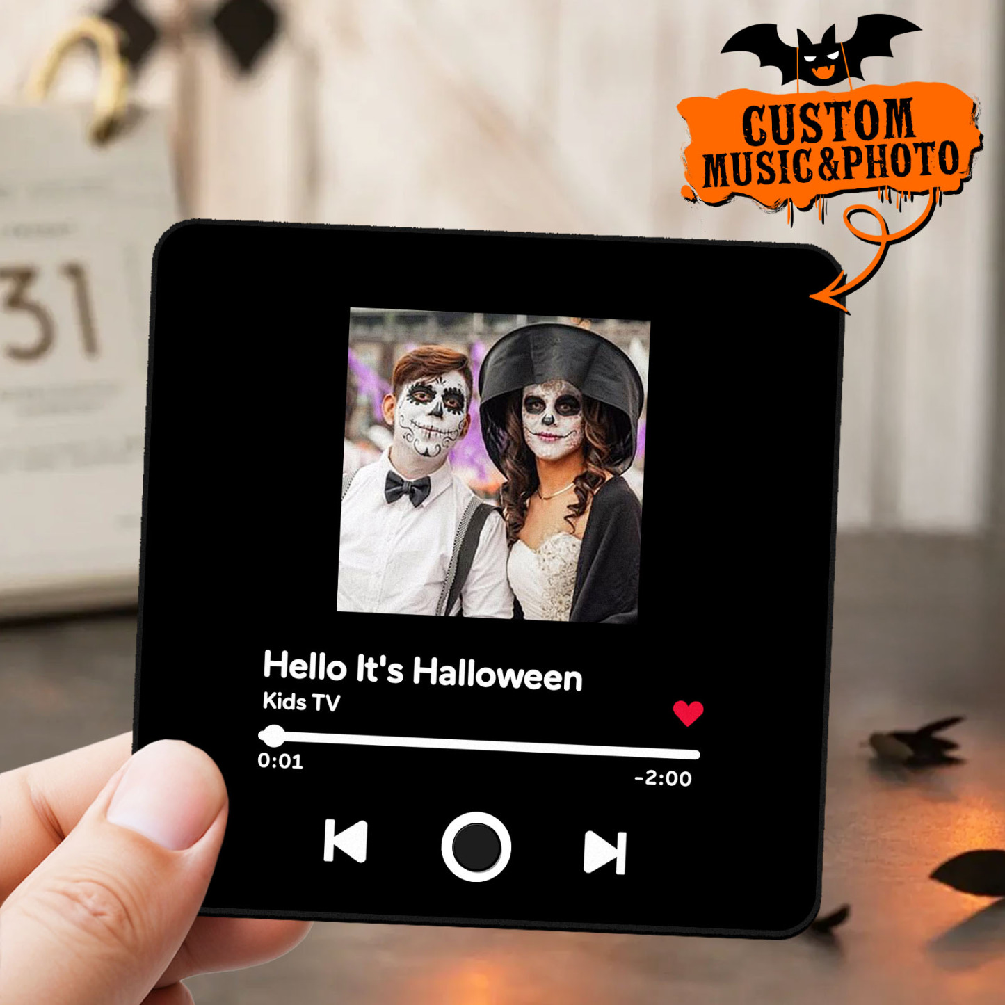 Customized Album Fridge Magnet Personalized Music Fridge Magnet Halloween Gifts Family Gifts - 