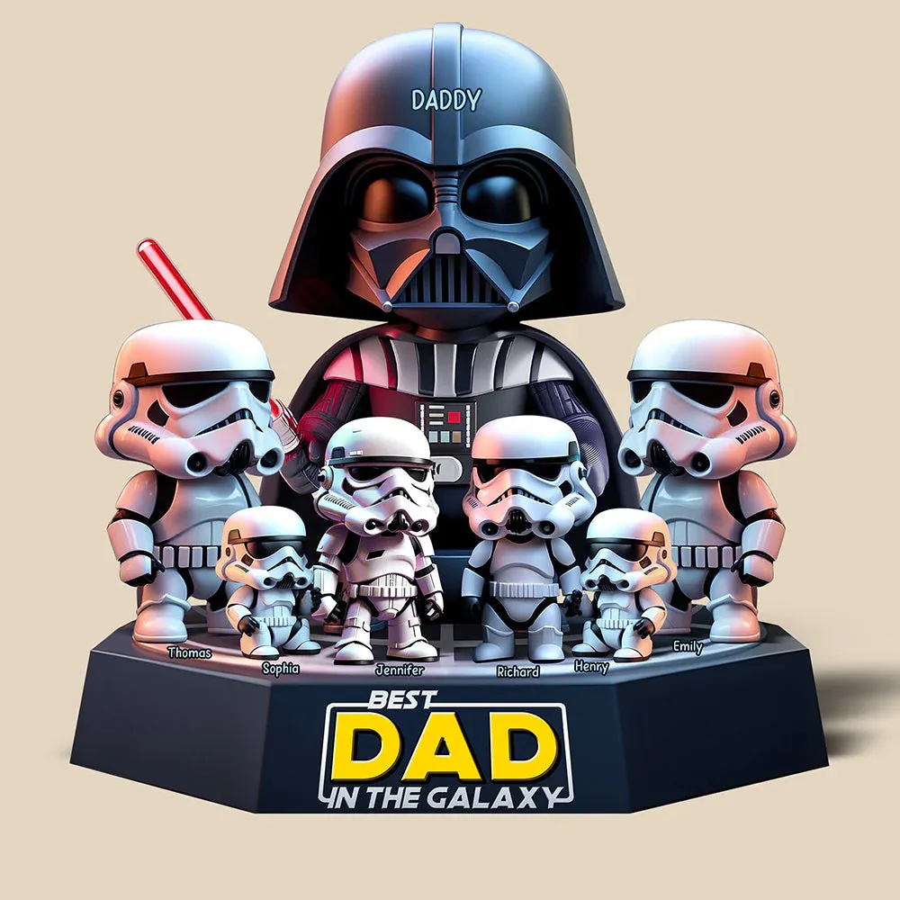 Personalized Gifts For Dad Acrylic Plaque, Best Dad In The Galaxy