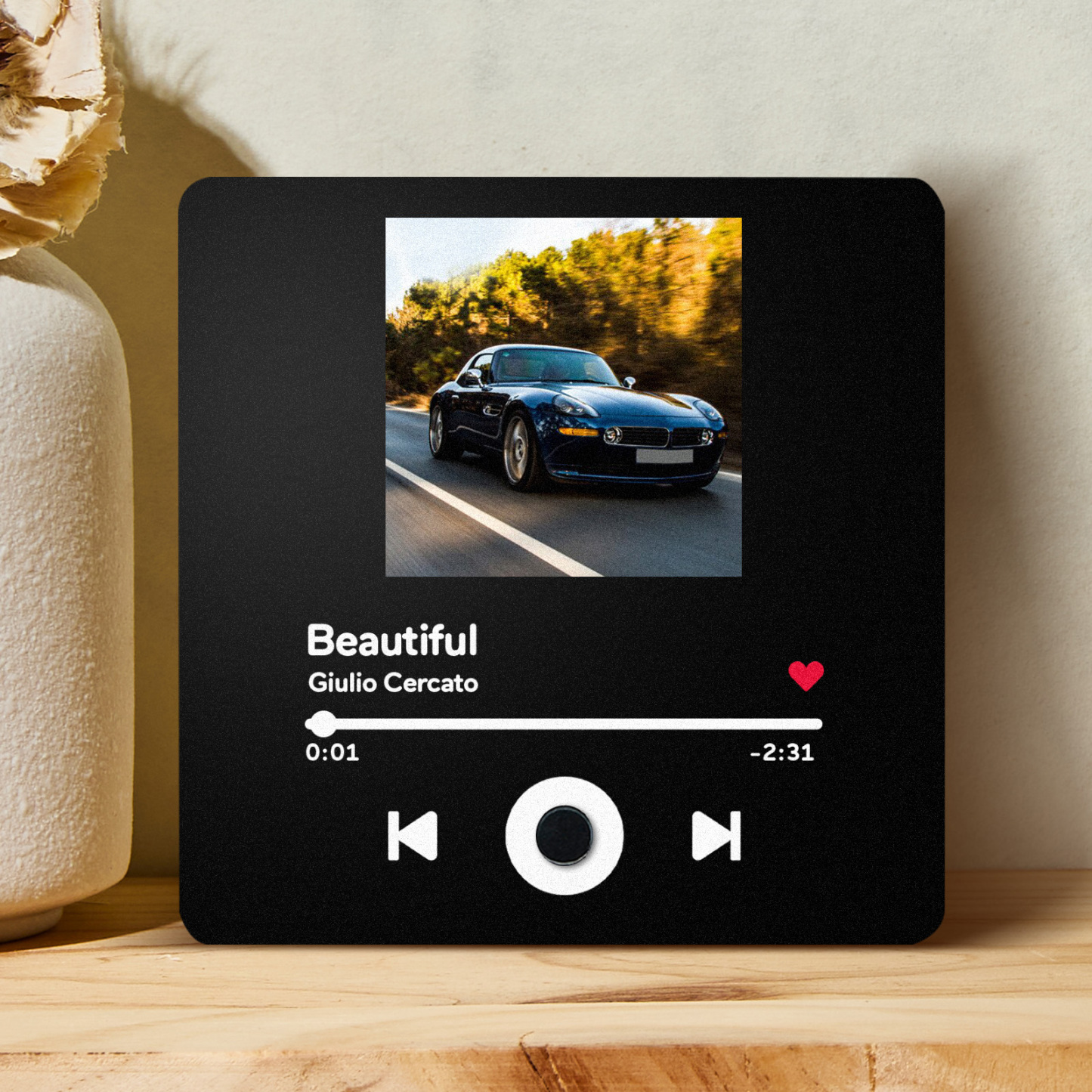 Personalized Calendar DIY Customized Printed Music Fridge Sticker Photo Gifts Music Wall Photo Sticker Music Movement That Can Be Played Without Cell Phone Anniversary Gifts