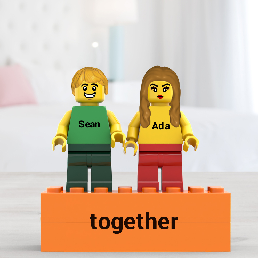 Custom Wedding Minifigs Personalized Couple Minifigs Gift For Anniversary And Newly Married Couple