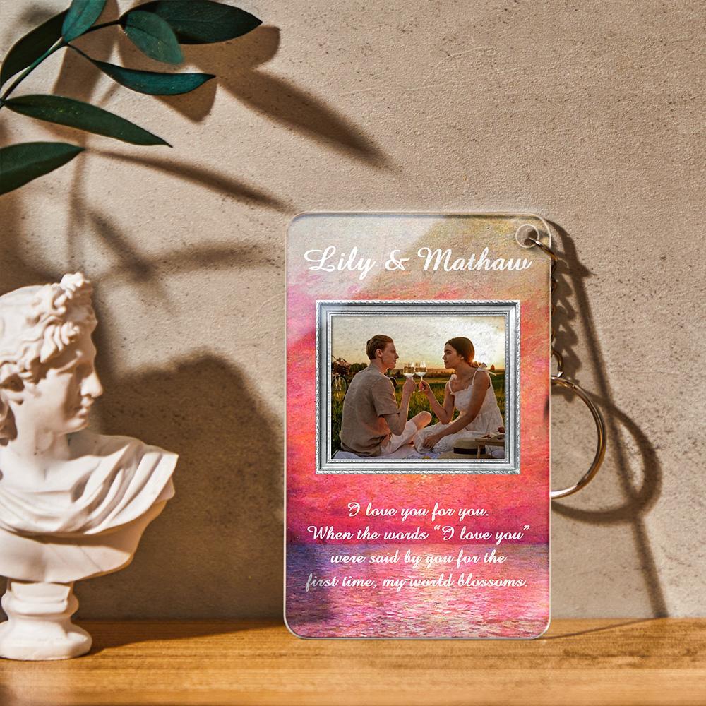 Custom Vintage Oil Painting Photo Plauqe Keychain 3 Stlyle Decor For Home - Myphotowallet