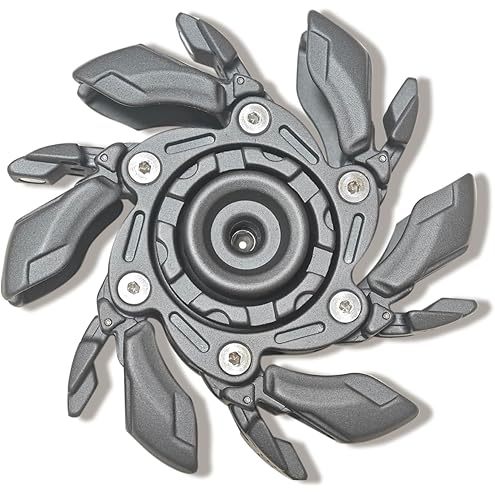 EDC Fidget Sliders Fidget Toys, Stress Relief Magnetic Metal Open Armor Spinning Top for Adults