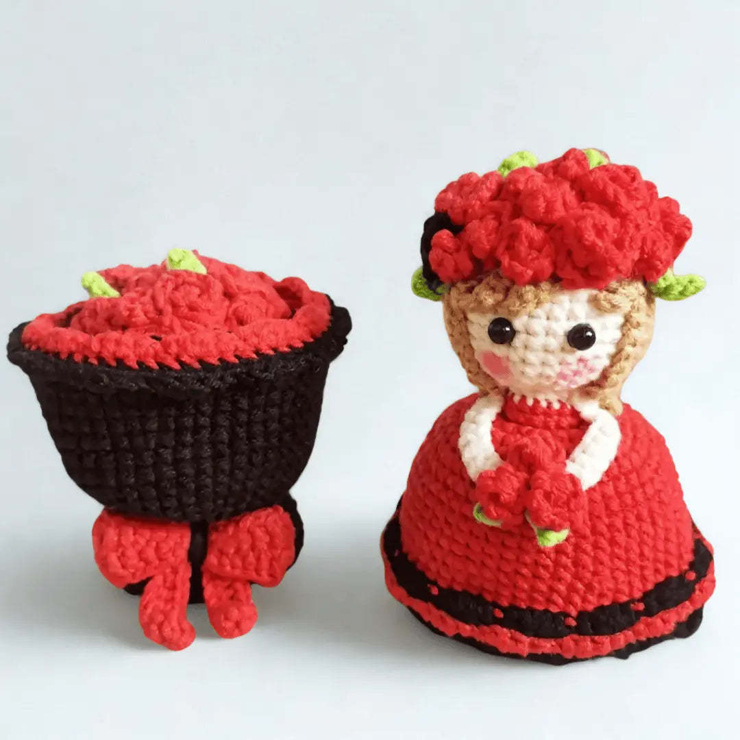 Hand-Woven Knitted Doll Bouquet Creative Gift Best Gifts For Her