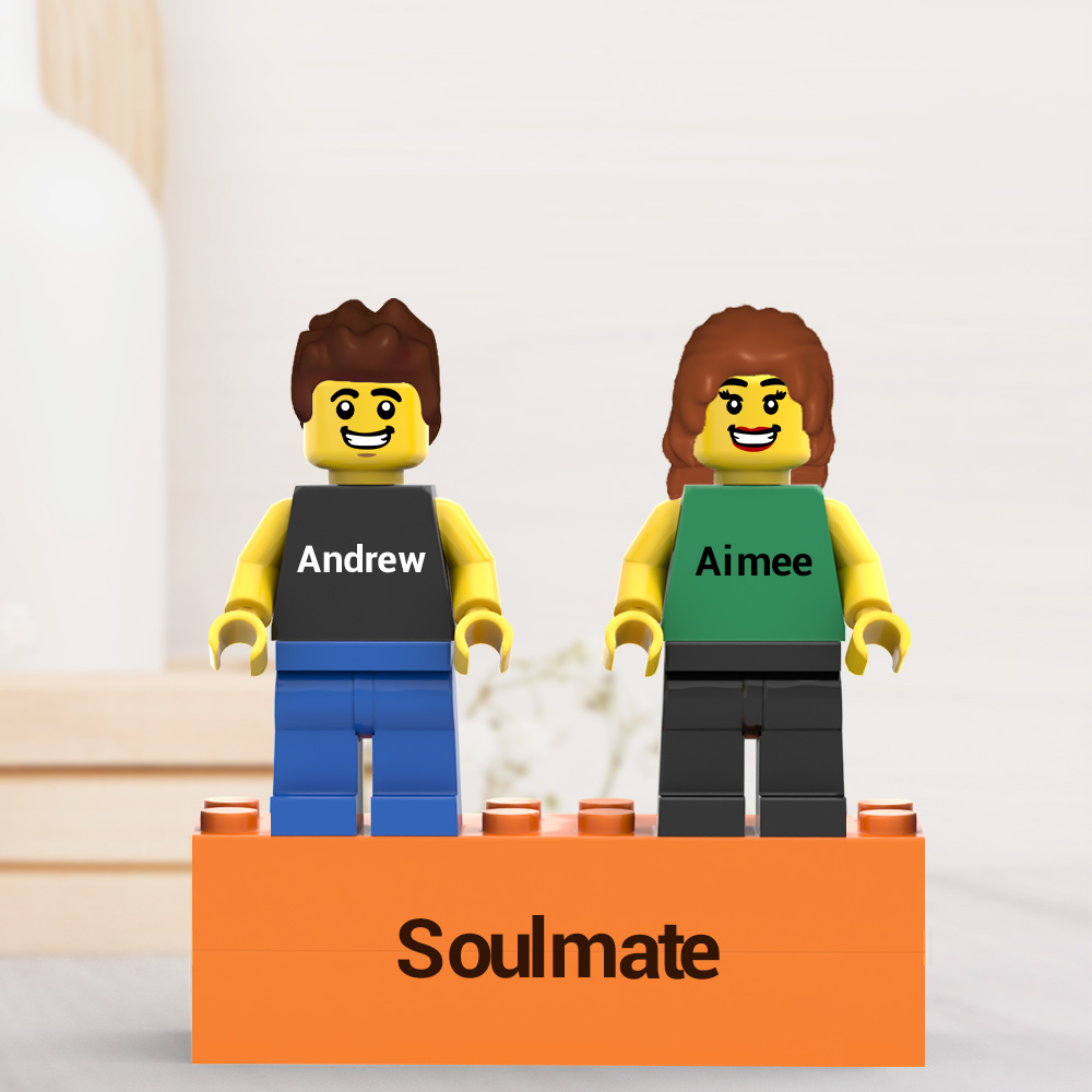 Custom Wedding Minifigs Personalized Couple Minifigs Gift For Anniversary And Newly Married Couple