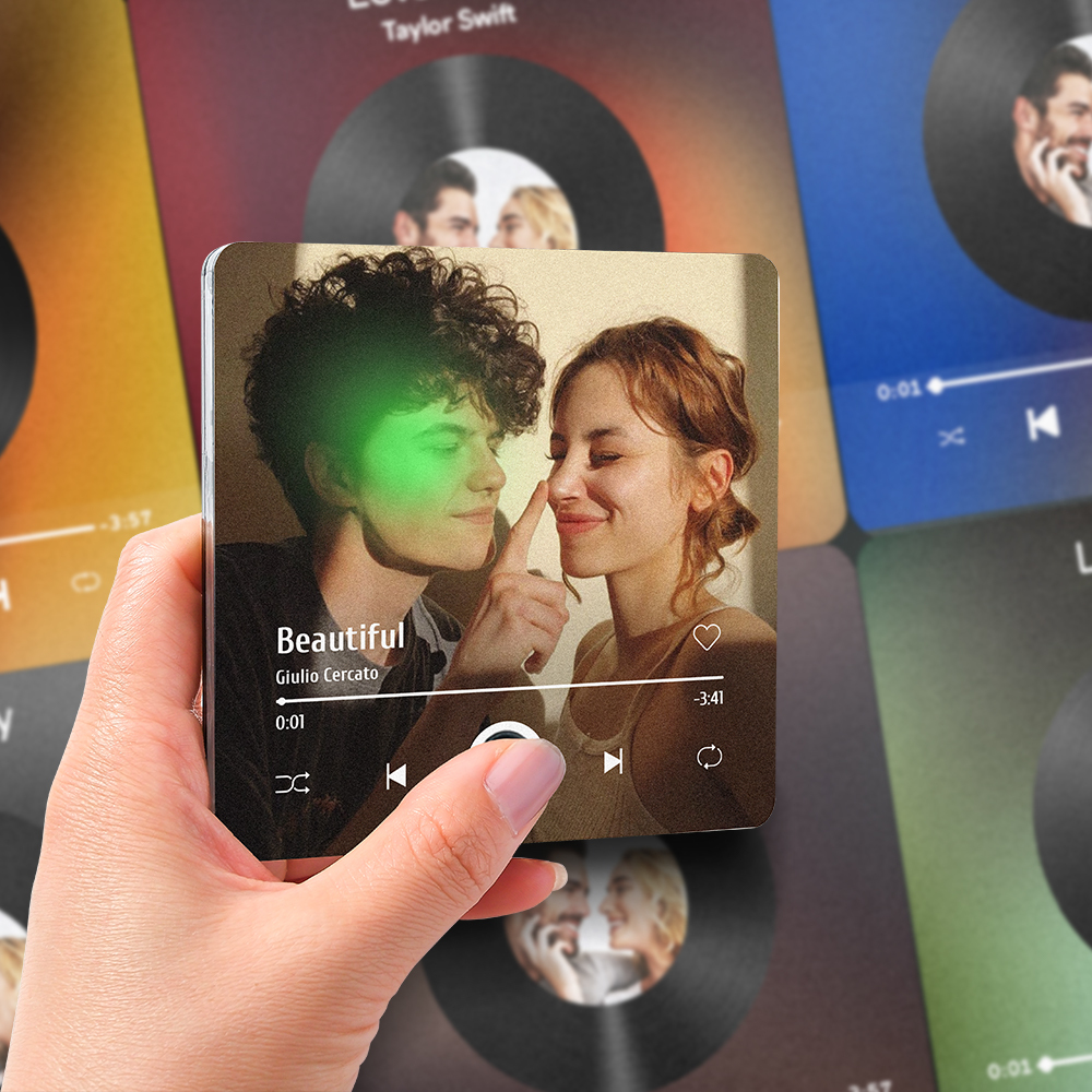 Customized Spotify Album Fridge Magnet Personalized Music Fridge Magnet Can Play Songs and Adjust Volume