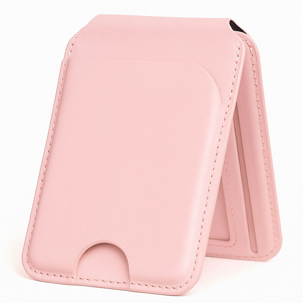 New Rotating Magnetic Wallet Stand – Multi-Card Holder with Secure Snap-On Design -