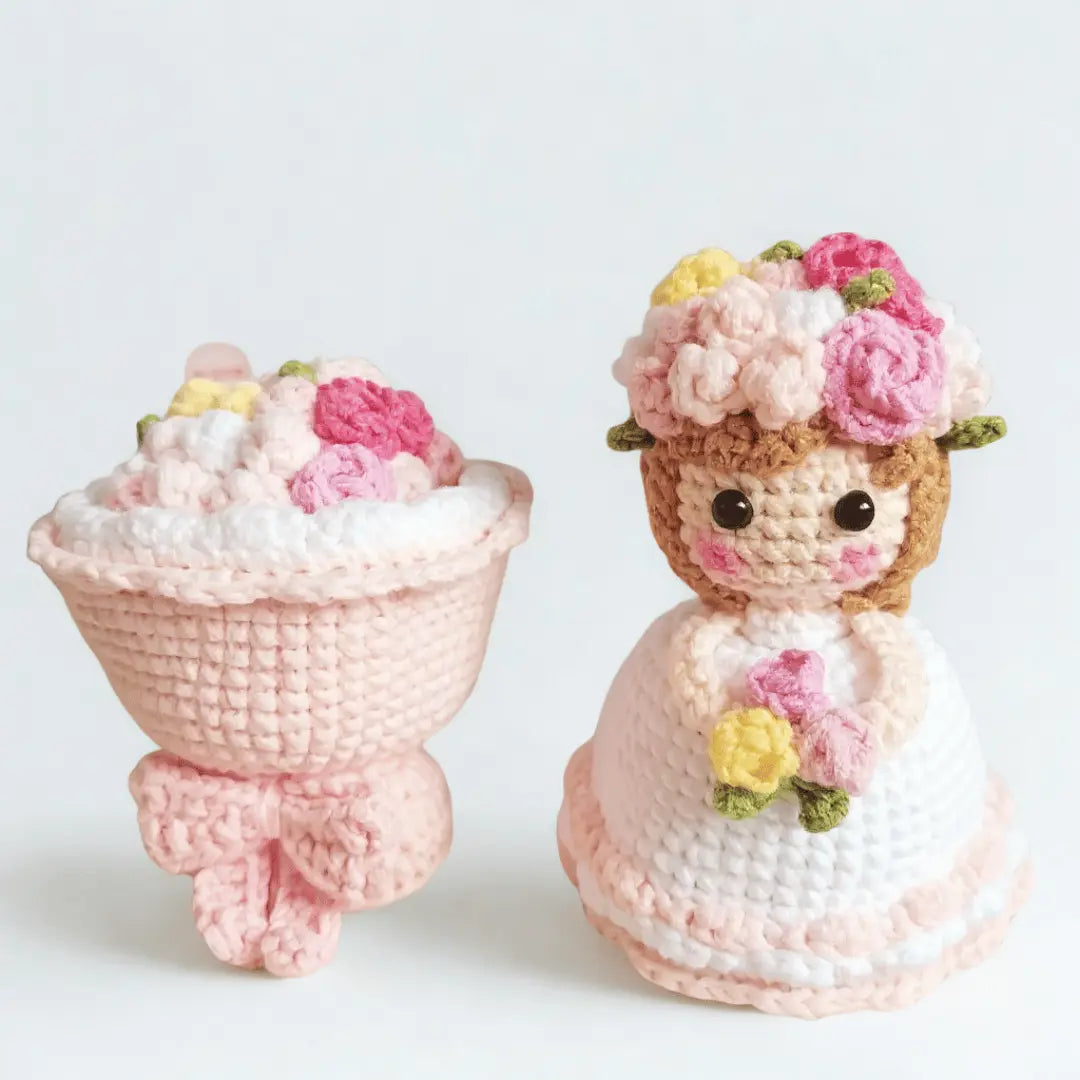 Hand-Woven Knitted Doll Bouquet Creative Gift Best Gifts For Her