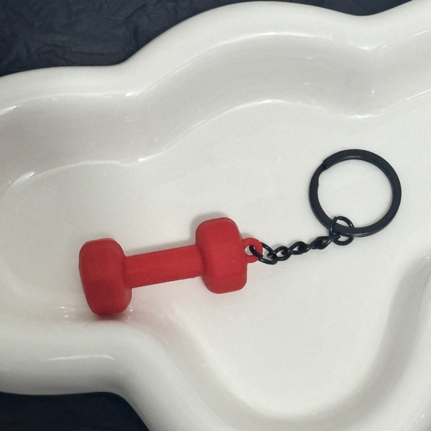 Dumbbell Keychain Accessories Equipment Pendant Metal Mini Backpack Keychain - soufeeluk