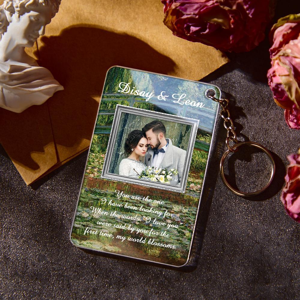 Custom Vintage Oil Painting Photo Plauqe Keychain 3 Stlyle Decor For Home - Myphotowallet