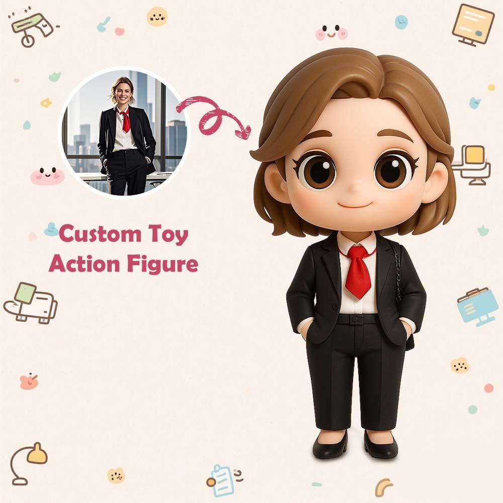 Custom 3D Action Figure From Your Photo Personalized Toy Custom Action Toy Gifts For Boss Valentine's Day
