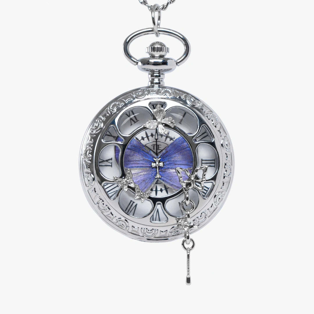 The "Timeless Butterfly" Vintage Locket Necklace & Pocket Watch