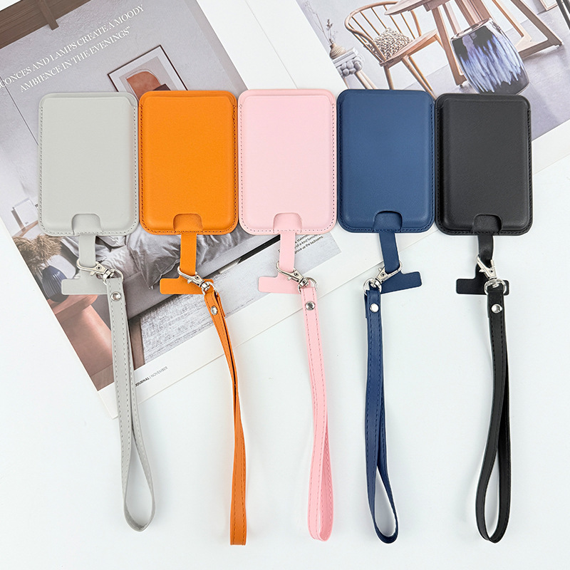 Magnetic Phone Wallet with Lanyard – Detachable Strong Card Holder & Kickstand