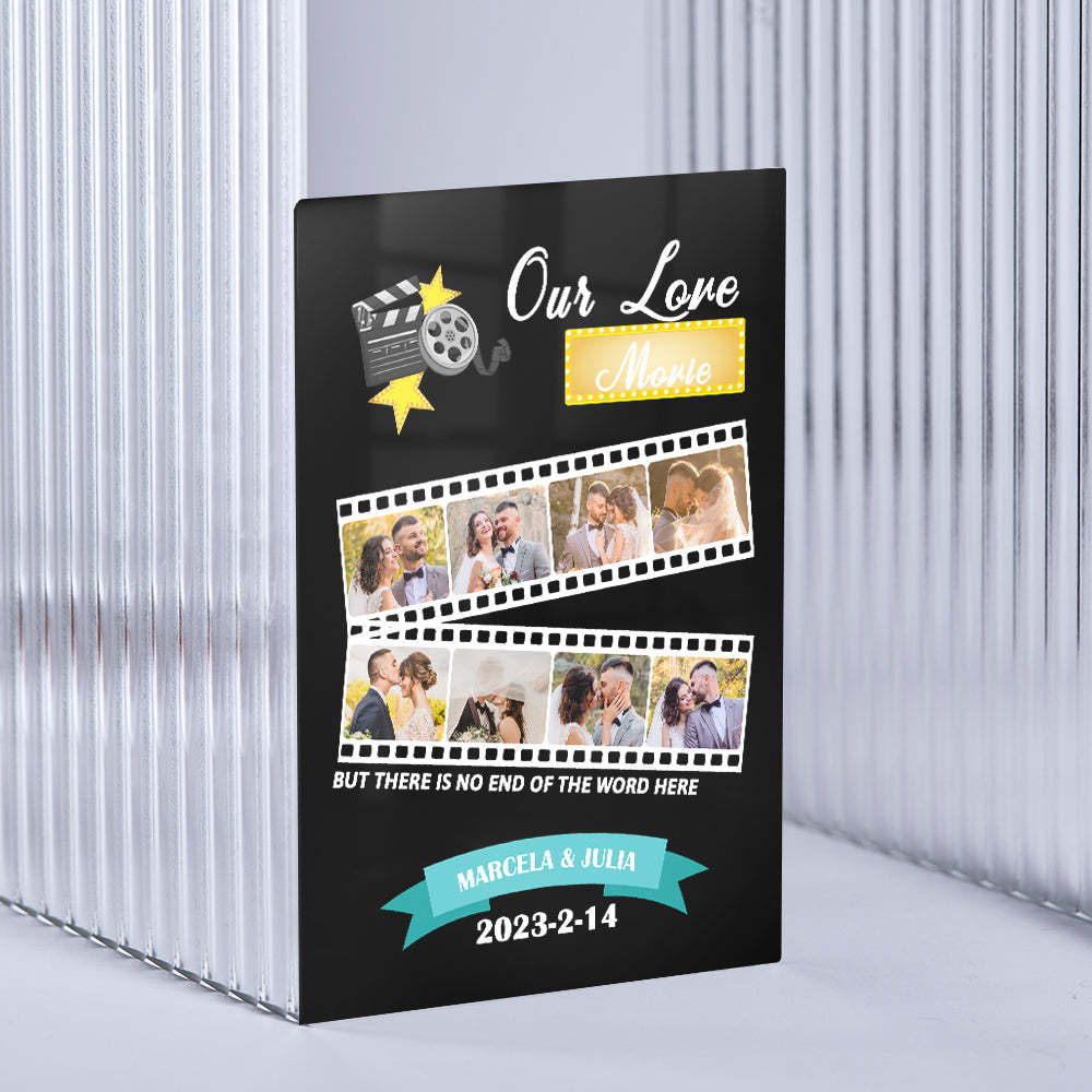 Custom Roll Photo Keychain Personalized Plaque Gift For Her - Myphotowallet