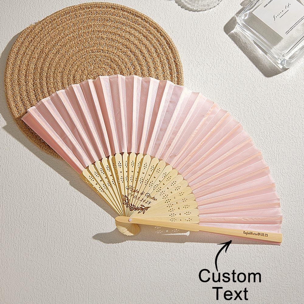 10pcs White Fabric Fan,Grade A Bamboo Ribs Wedding ,Party Favour Handheld Fan,
