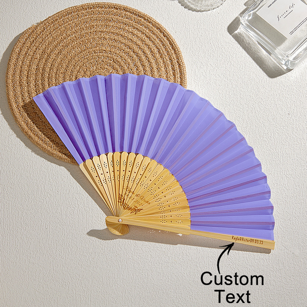 10pcs White Fabric Fan,Grade A Bamboo Ribs Wedding ,Party Favour Handheld Fan,