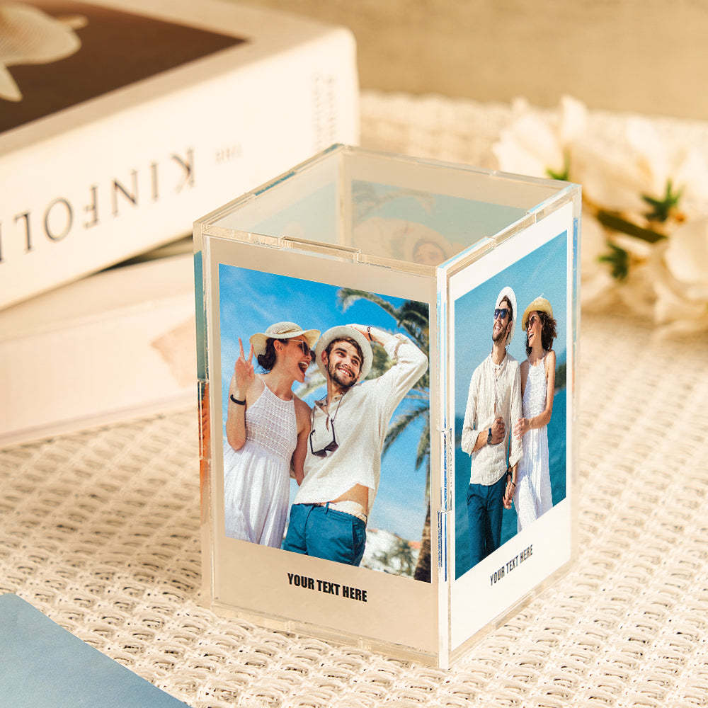 Custom Photo Ornaments Map on All Sides Acrylic Commemorative Gifts - Myphotowallet