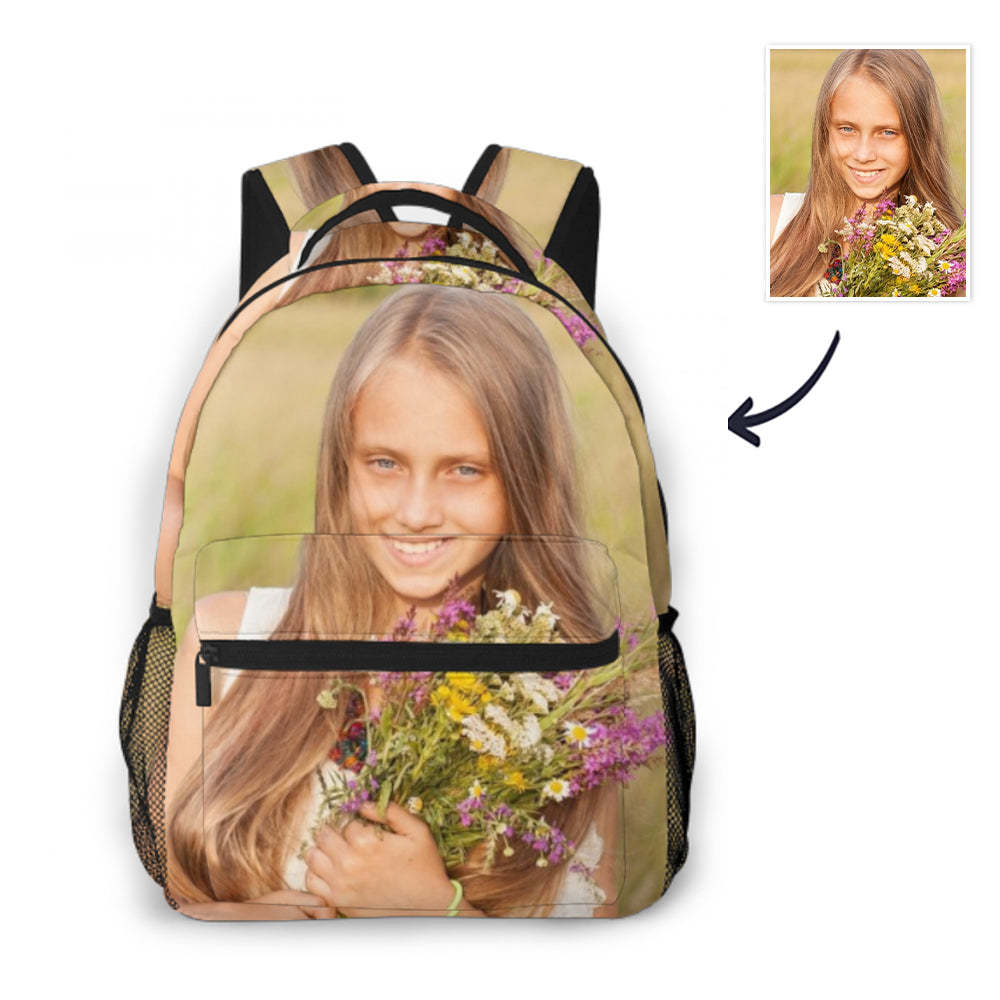 Back To School Gifts for Kids Custom All Print Photo BackPack Personalized Photo Backpack - 
