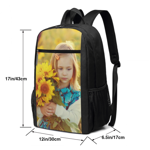 Back To School Gift For Girls Custom Bookbag With Picture Personalized Photo Backpack - 