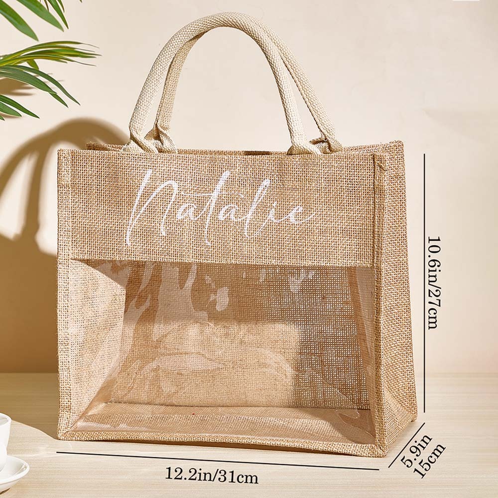 Personalized Bridesmaid Proposal Bags Monogram Tote Bag Wedding Gift for Her -   - myphotowallet